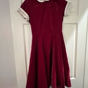 Vintage Red Velvet Dress - seller thought 1950’s